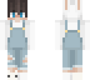 brownhair boy with a bunny hoodie.