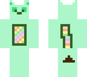 green cat