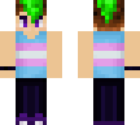 green hair trans guy
