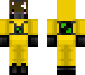 hasmat suit with a teddy bear