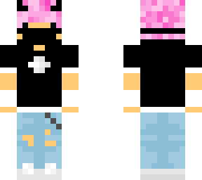 pink hair demon anime