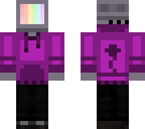 purple tv head