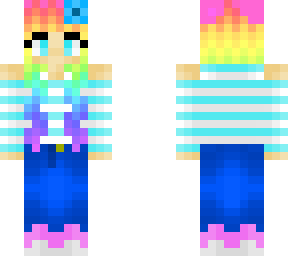 rainbow easter girl