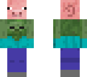 zombie carrying pig