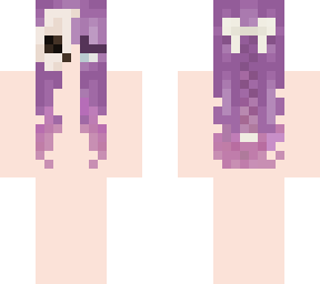 ~lilac skull mask hair base~