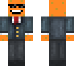 annoying orange in business suit with swag glasses