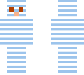 blue and white striped one piece