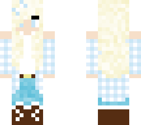 blue farmer girl