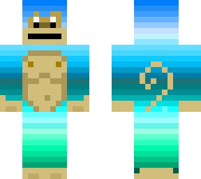 blue green gradient monkey