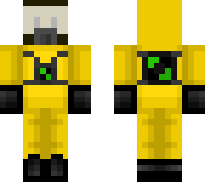 emerald in hazmat suit