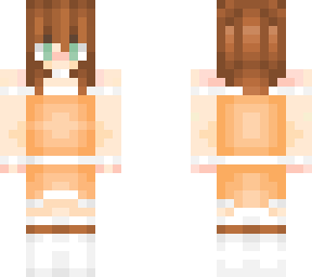 orange dress