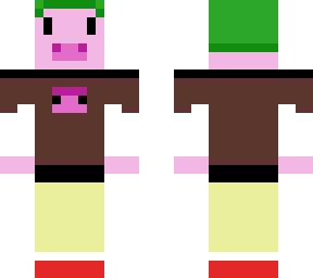 pig with duck hat