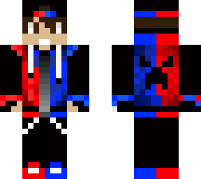 red and blue creper boy