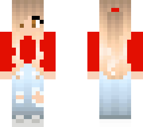 red cute girl