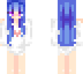 reshade of sunny4playzmc's blue hair + white dress girl
