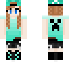 70+ followers and 550+ likes!!!! whhaaat?!?! ~ cute aqua creeper girl