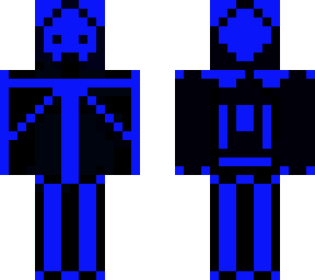 blue hooded skull