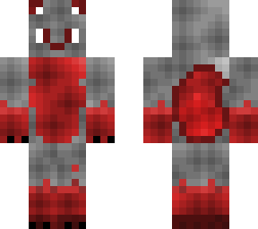 crimson/red wolf fursona