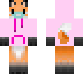 fox with corona mask