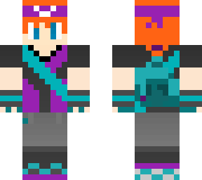 ginger trainer (purple & cyan)