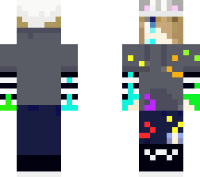 painter kid with cat beanie