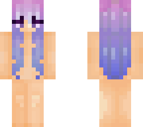 pink and blue fade skin base