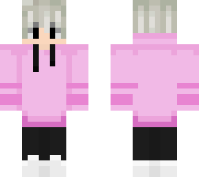 pink hoodie