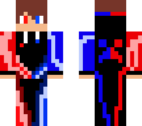 red and blue