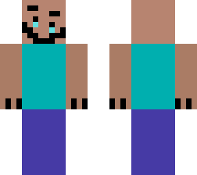 sad cying happy 0.5-bit steve with eyebrows with fingers