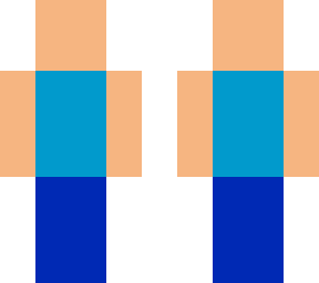 steve but every body part is literally only one color
