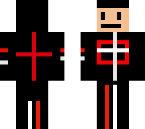 the black red and white hoodie
