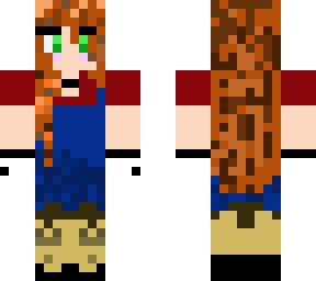 tomboy redhead overalls