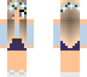 blue flower crown