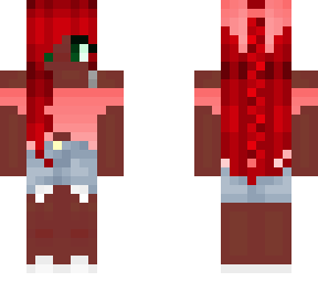 dark skinned red head