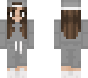 girl in grey hoodie