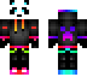 gradient rainbow panda