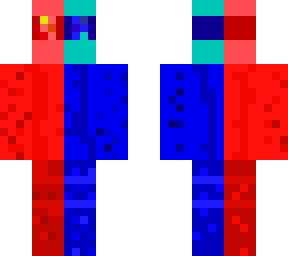 half fire/red half water/ice/blue (ninja form)