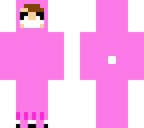 me w/ unspeakable merch now w/ mouth & no hat hair and with pink bunny suit w/-