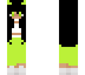 neon green devil with clout glasses