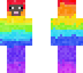 rainbow sheep skin