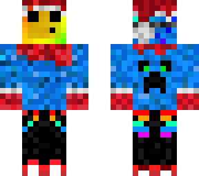 rainbow winter slime skin