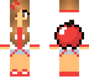 red apple girl