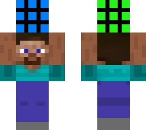 steve holding rubiks cube(colour scheme correct)