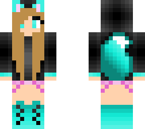 teal wolf girl