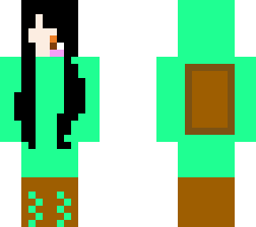 turtle girl with black hair