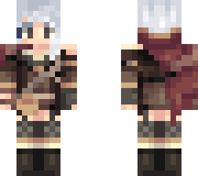 white hair elf girl