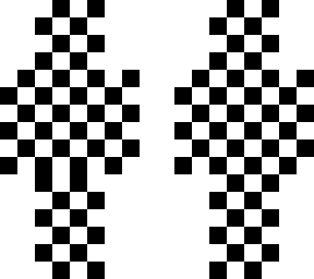 black and white checker