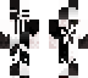 black and white enderman