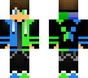 blue and green gamer boi v2