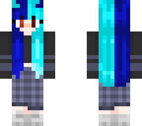 blue demon girl